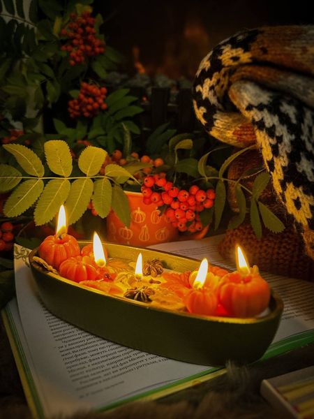 🕯️ Свеча "Harvest Pumpkin Candle" 1113766372 фото