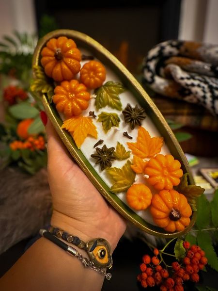 🕯️ Свічка "Harvest Pumpkin Candle" 1113766372 фото