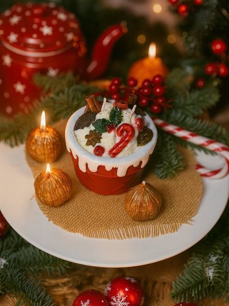 🍰 Свічка &laquo;Різдвяний Десерт&raquo; 111376790 фото