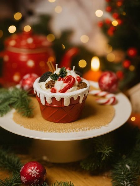 🍰 Свічка &laquo;Різдвяний Десерт&raquo; 111376790 фото