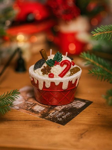 🍰 Свічка &laquo;Різдвяний Десерт&raquo; 111376790 фото