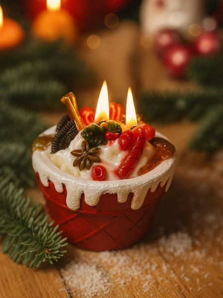 🍰 Свічка &laquo;Різдвяний Десерт&raquo; 111376790 фото