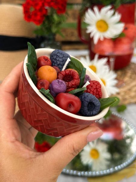🍓 Свеча &laquo;Летние воспоминания&raquo; в керамической пиале 111377060 фото