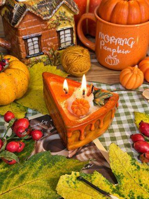 🥧 Свічка &laquo;Pumpkin Pie - Гарбузовий пиріг&raquo; 111377092 фото