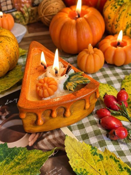 🥧 Свічка &laquo;Pumpkin Pie - Гарбузовий пиріг&raquo; 111377092 фото
