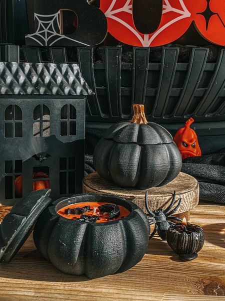 🎃 Свічка «Black Pumpkin” 11376423 фото