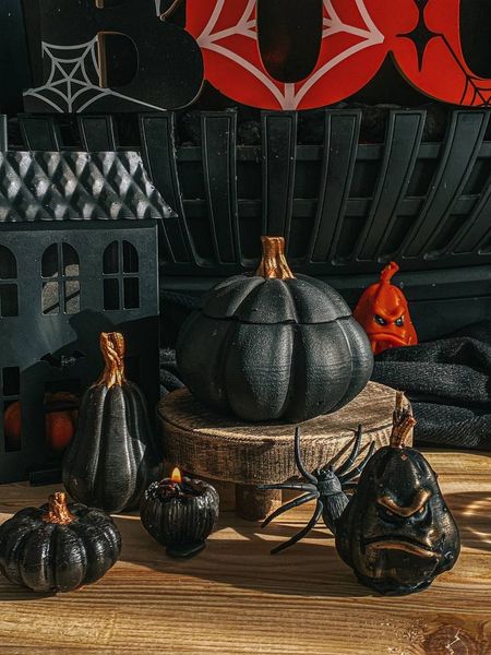 🎃 Свічка «Black Pumpkin” 11376423 фото