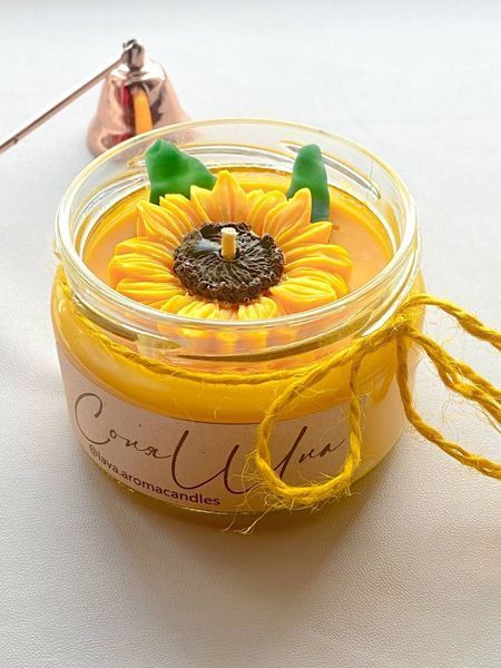 🌻 Свічка з соєвого воску &laquo; СоняШна&raquo; 11106763 фото