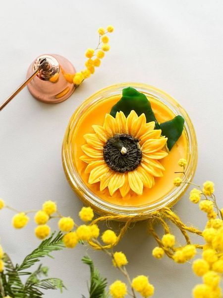 🌻 Свічка з соєвого воску &laquo; СоняШна&raquo; 11106763 фото