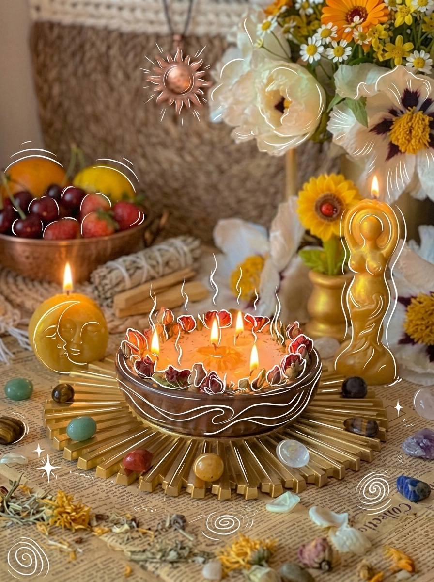 Чай і споглядання полум'я після створення мандали | Lava Candles