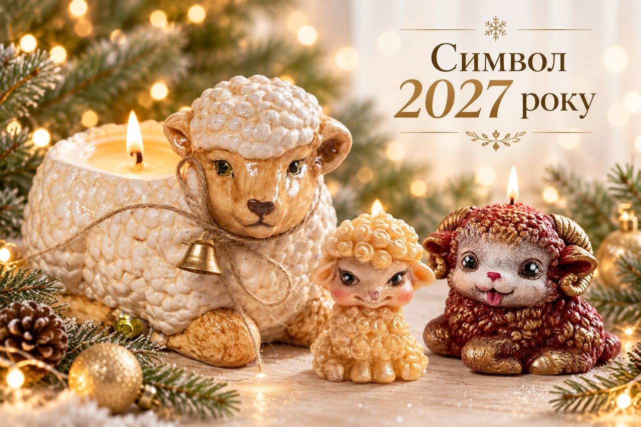 Свічки - символи 2027 року з бджолиного воску | LavaAromaCandles