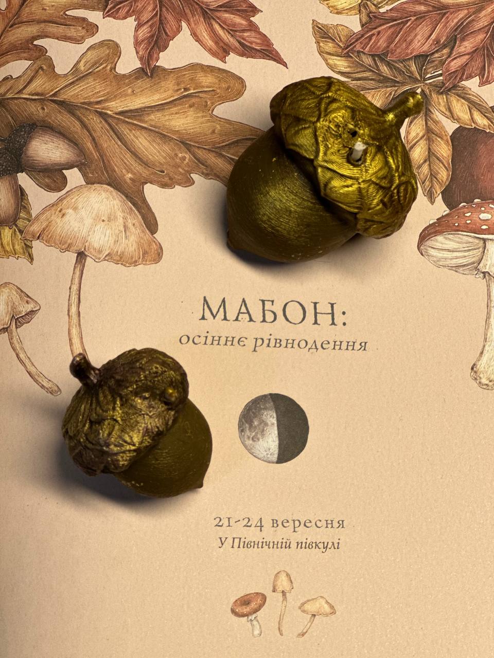 Ритуал маленького жолудя: свічка-жолудь і одне рішення на осінь | LavaAromaCandles